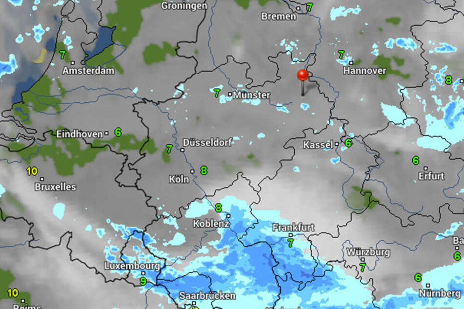 Ein Einheitsgrau schwebt über OWL. Und das bringt ganz viel Regen mit sich!