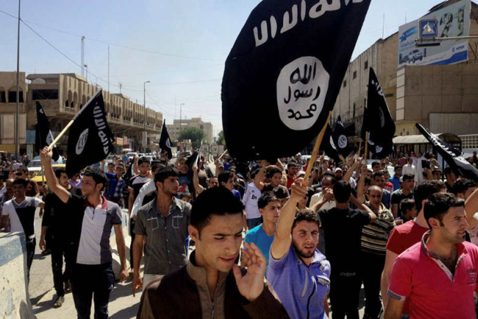 Anhänger des Islamischen Staats in Mossul.