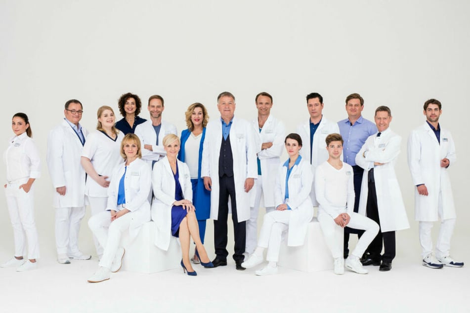 Die Darsteller der "Sachsenklinik" werdem mit den "Signs of Fame" geehrt.