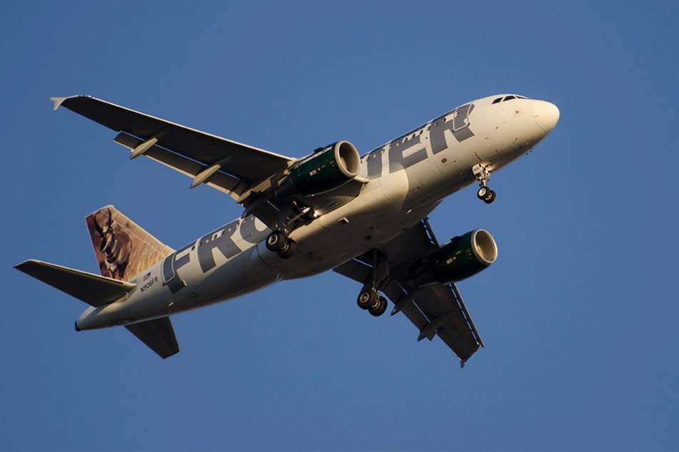 Michael H. erleichterte sich in einem Frontier Airlines-Jet (Symbolbild).