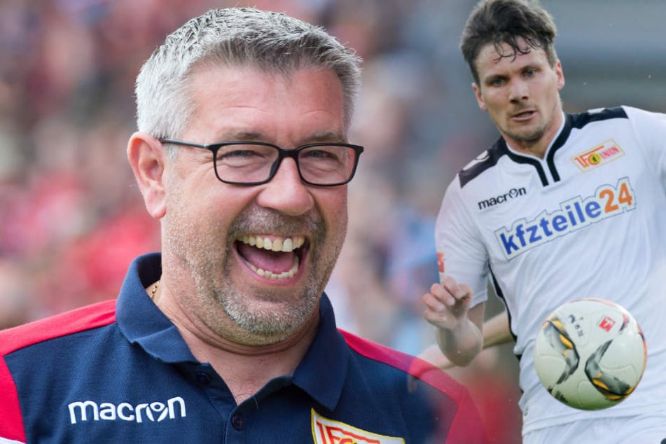 Michael Parensen (r) stellt Neu-Trainer Urs Fischer ein positives Zwischenfazit aus.