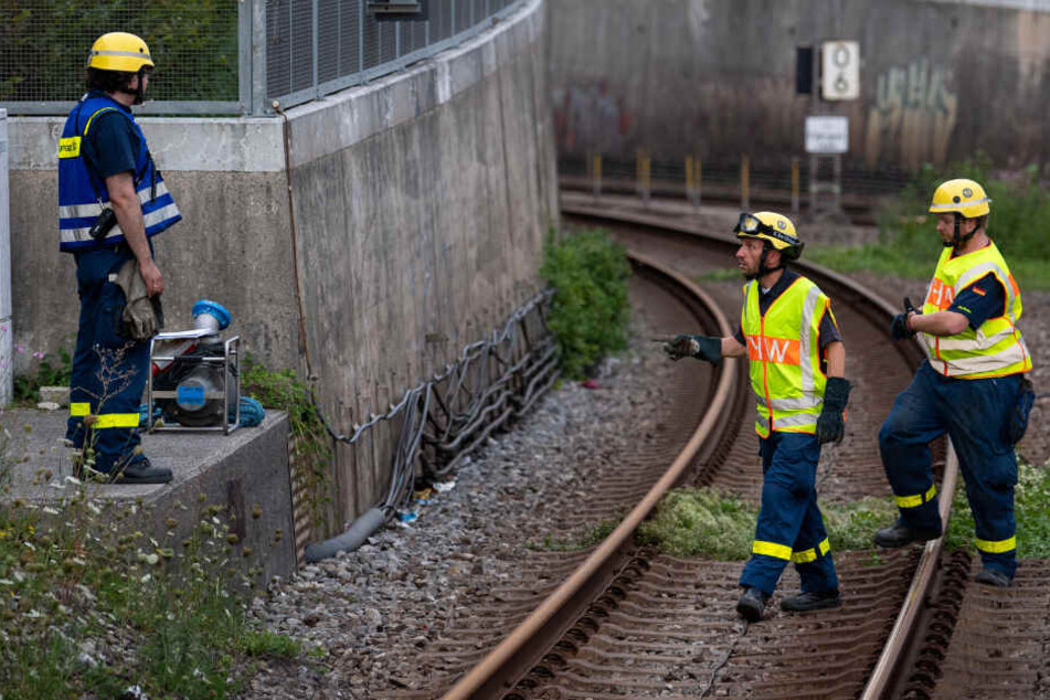 In München ging nichts mehr. Der Tunnel musste zunächst leergepumpt werden.