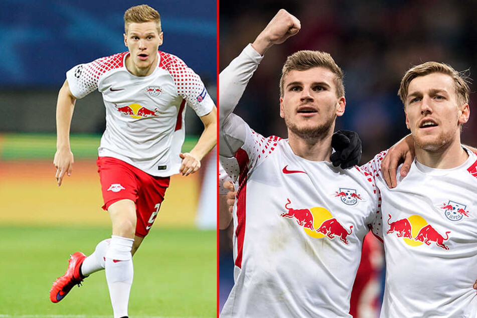 Ob Marcel Halstenberg (l.) und Emil Forsberg (r.) rechtzeitig wieder fit werden, ist mehr als fraglich. Besser sieht es dagegen bei Timo Werner (Mitte) aus.