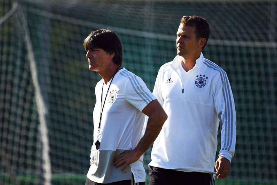 Joachim Löw und Oliver Bierhoff werden von der DFB-Spitze gestärkt.