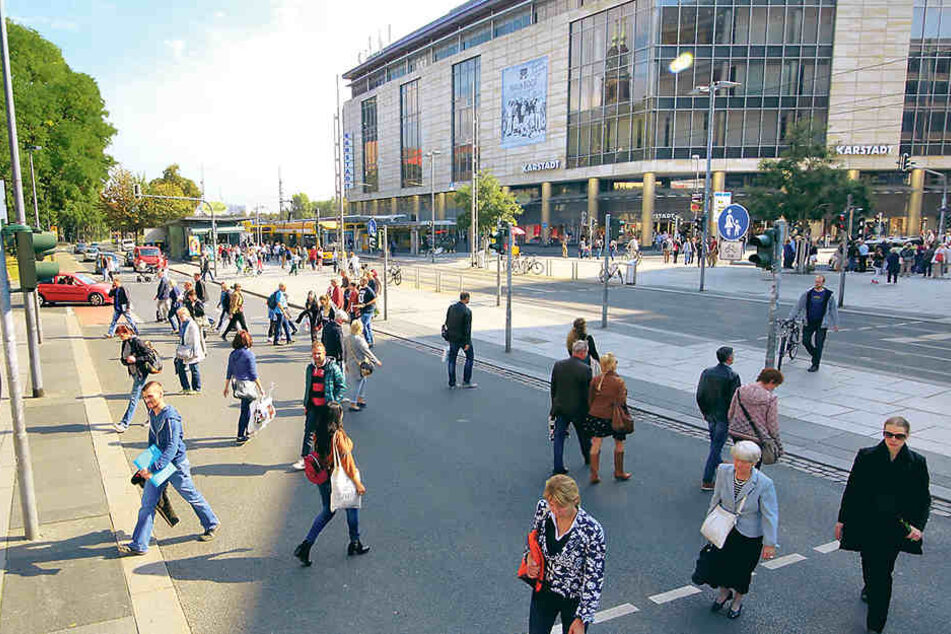 Prager Straße.