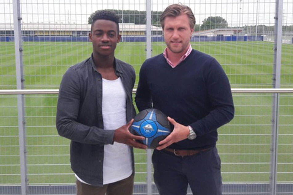 Markus Krösche (36) präsentiert den ersten Neuzugang: Christopher Antwi-Ajei (23)