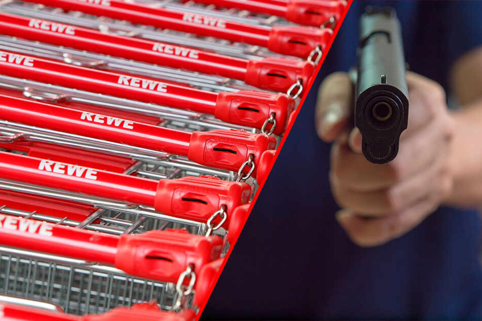 Mit Spürhunden suchte die Polizei nach dem Räuber.