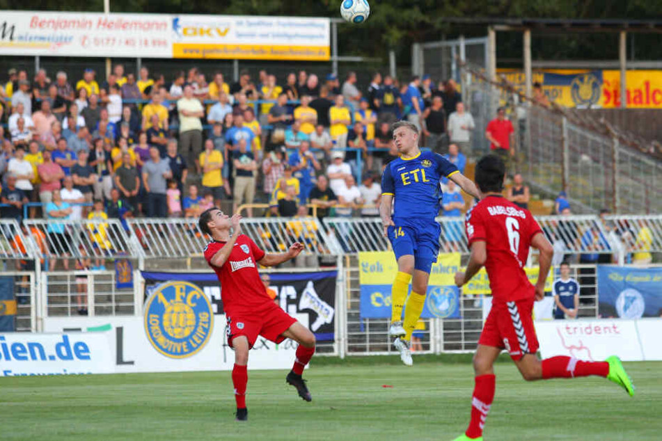 Lok Leipzig gewann durch zwei Kopfballtore in Fürstenwalde mit 2:0.