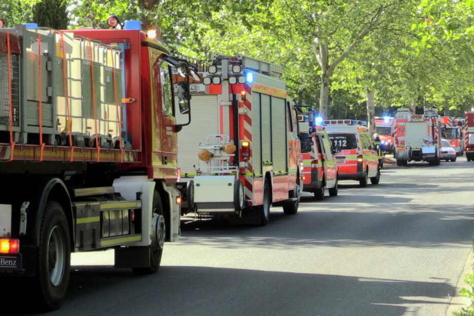 Die Feuerwehr war mit einem Großaufgebot im Einsatz.