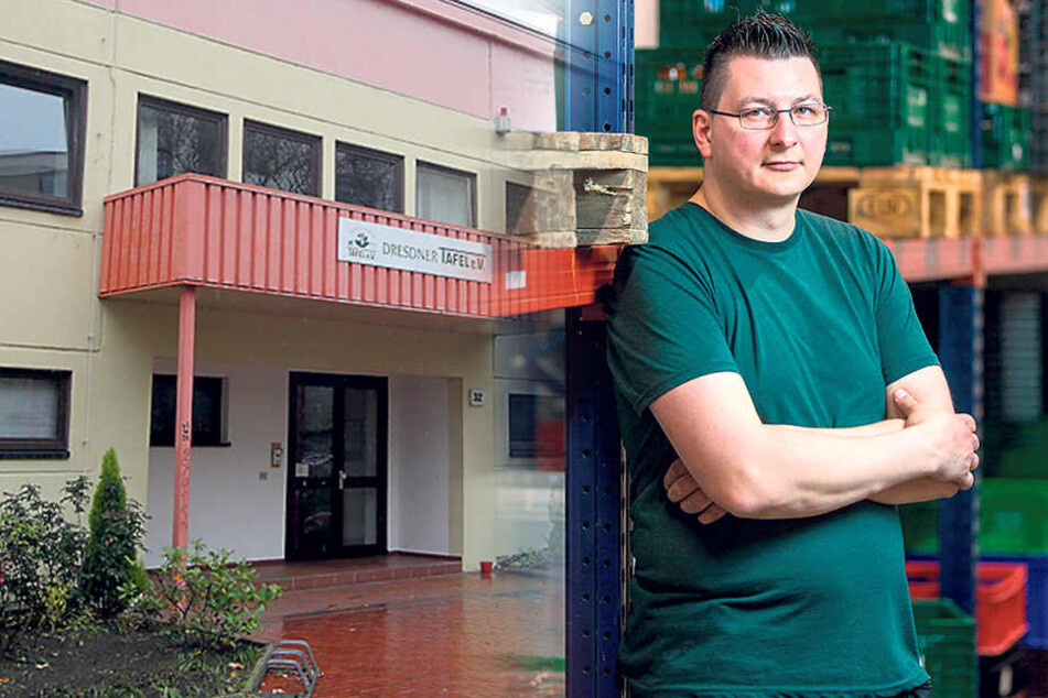 Der Chef der Dresdner Tafel, Andreas Schönherr (40), steht in der Kritik.