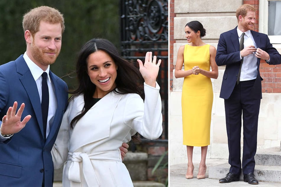 Harry und Meghan kurz nach ihrer Verlobung und beim Empfang der "Youth Commonwealth" in dieser Woche.