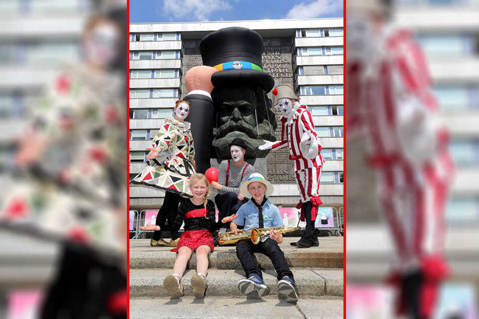 Am Wochenende startet das erste "Hutfestival" der Straßenkunst - passend dazu trägt Karl Marx jetzt Hut.
