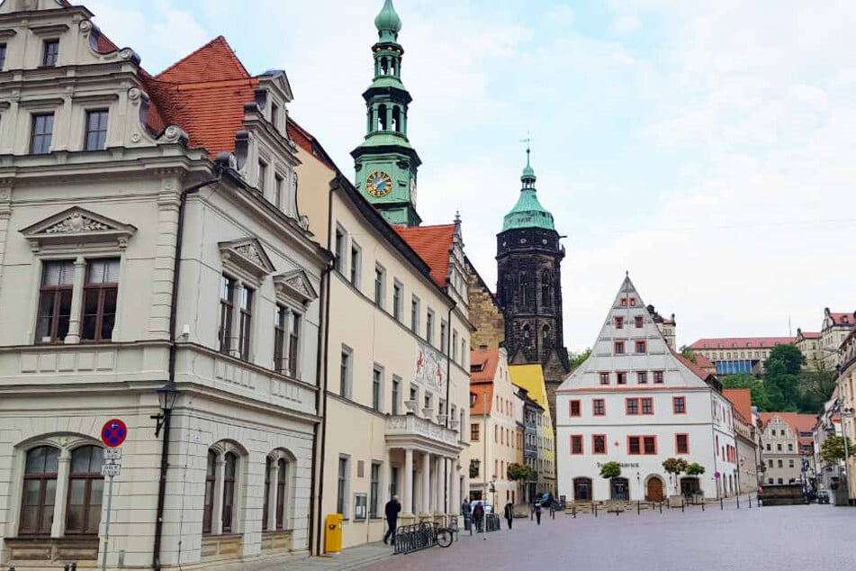 Der Marktplatz von Pirna.