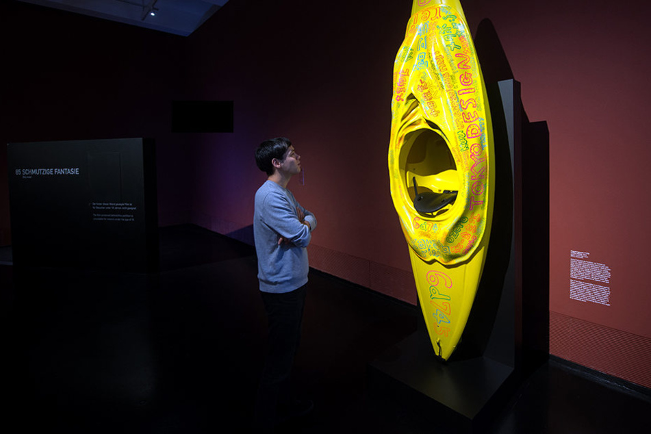 "Vagina Kayak" von Künstler Megumi Igarashi ist ein Ausstellungsstück im Hygiene-Museum.