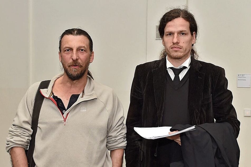 Andreas Vorrath (56, l.) mit Anwalt Jürgen Kasek (38).