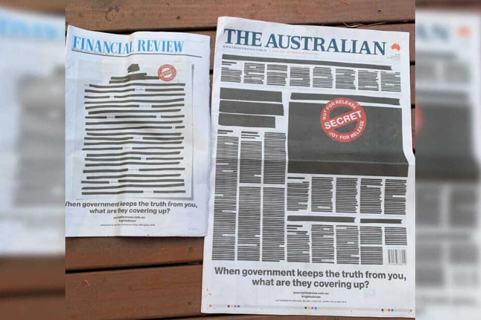"Wenn die Regierung Dir die Wahrheit nimmt, was vertuscht sie dann?" Das steht am Montag auf vielen Titelseiten australischer Zeitungen.