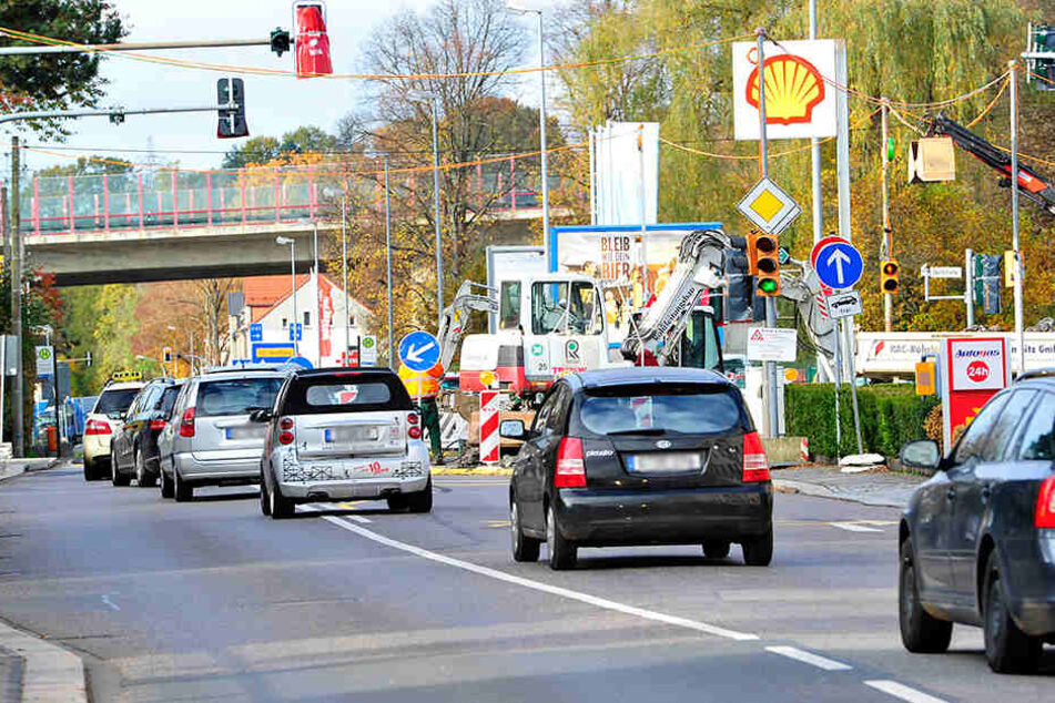 Staufalle Glösa: Noch bis Sonnabend brauchen Autofahrer viel Geduld.