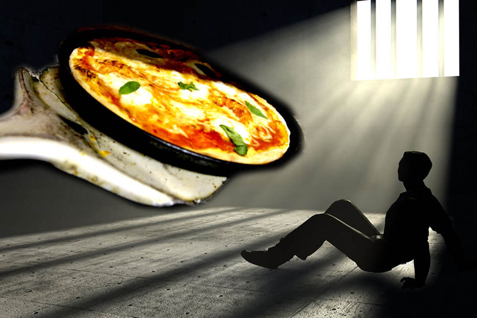 Mit einer Pizza werden Häftlinge belohnt, die 30 Tage nicht vor weiblichen Justiz-Bediensteten masturbieren.