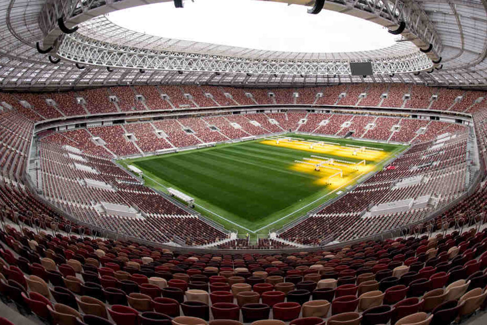 Am 14. Juni beginnt die Fußball-Weltmeisterschaft in Russland. Auf dem Archivbild: das Olympiastadion Luschniki in Moskau.