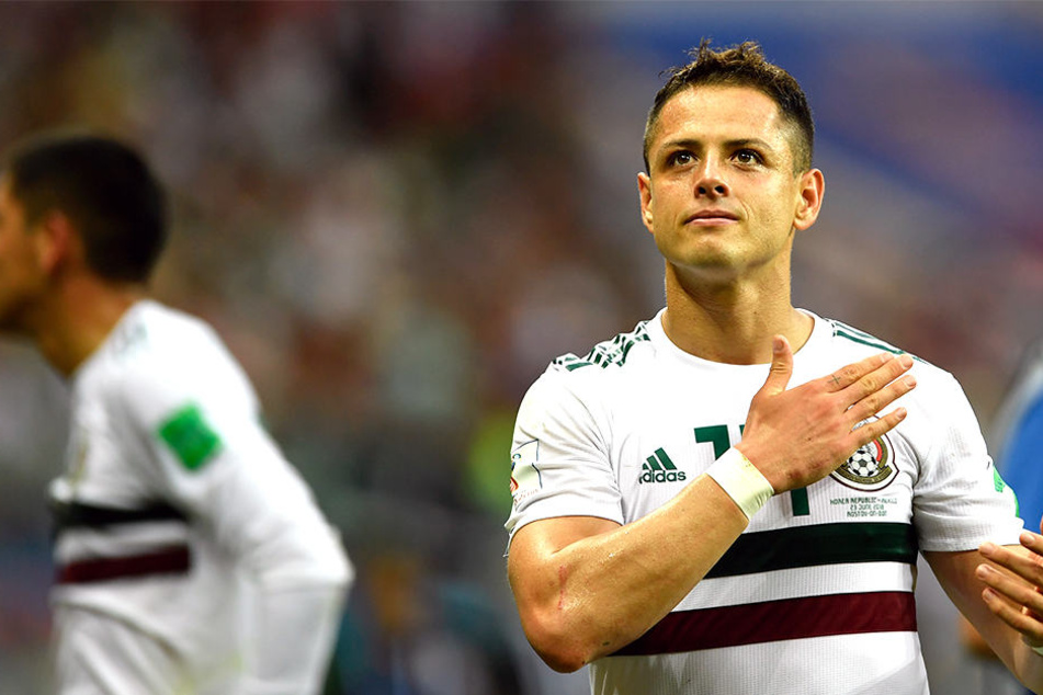 Momentan führen Chicharito und Mexiko die Vorrunden-Gruppe F an.