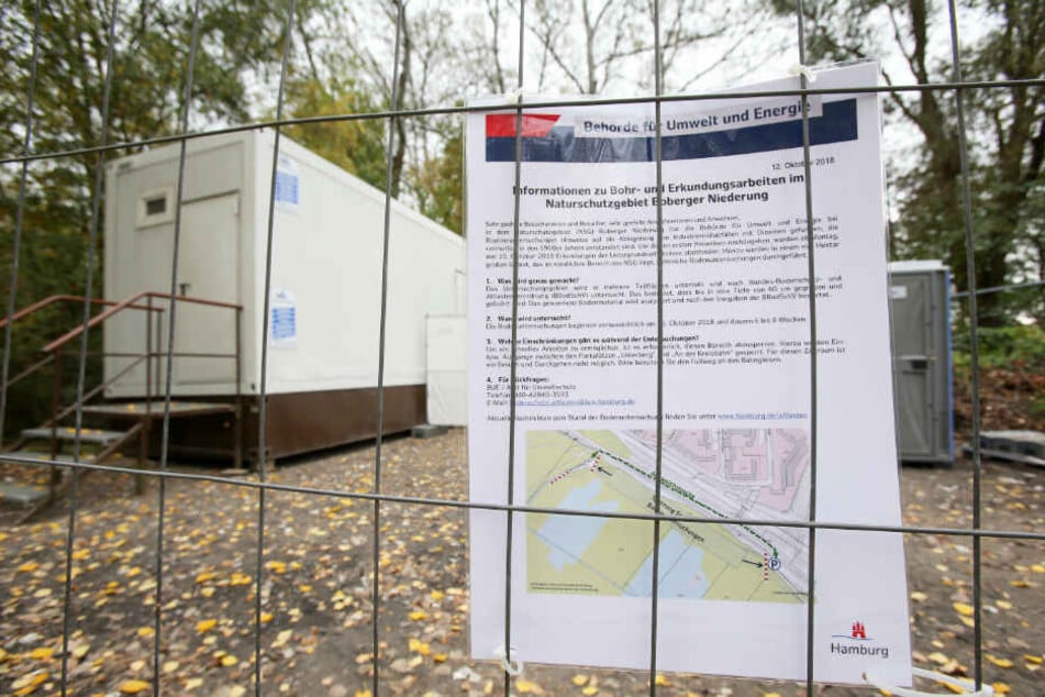 Die Umweltbehörde hat Teile der Boberger Niederung für die Bevölkerung gesperrt.