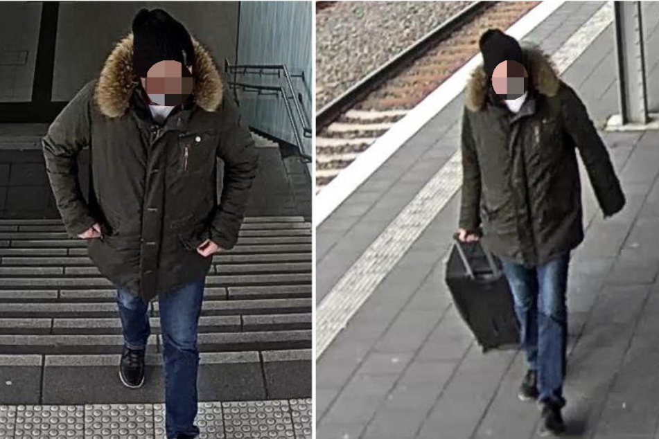 Die Bilder sollen den Tatverdächtigen zeigen. Wer erkennt ihn?