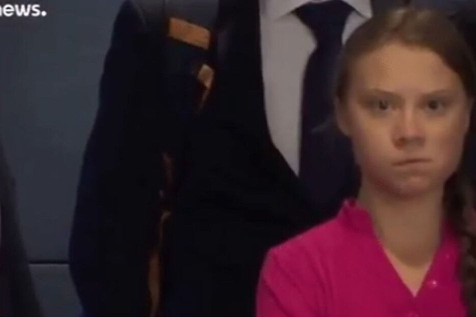 Gretas Blick in Richtung Trump geht viral.