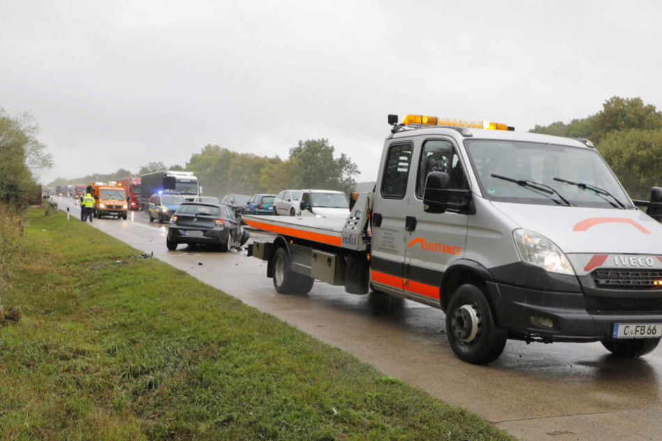Die A4 in Richtung Dresden musste zeitweise gesperrt werden.
