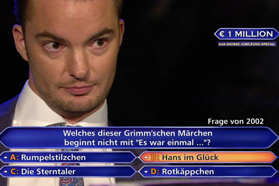 Jan Stroh bekommt die 1-Million-Frage gestellt.