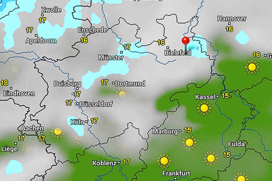 Wolken uns Regen werden auch an diesem Wochenende unser ständiger Begleiter sein.