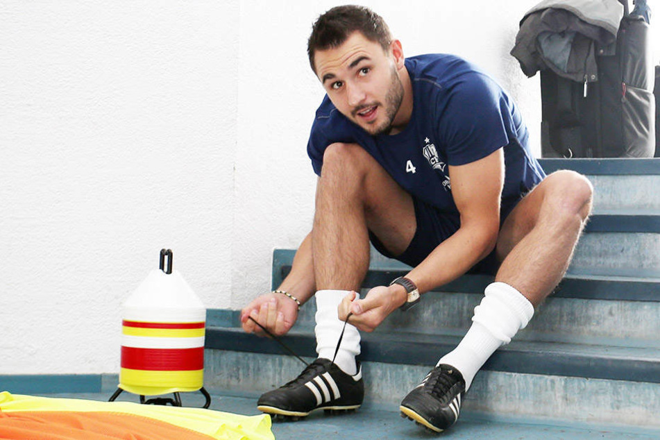 Kevin Conrad schnürt seit August 2013 für die Himmelblauen die Töppen.