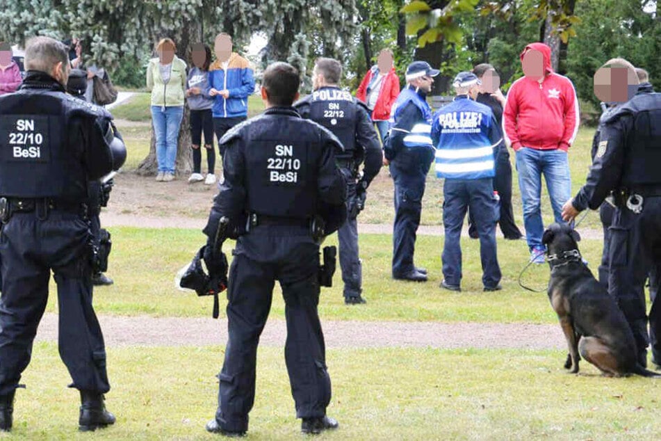 Auch im September kam es auf einer Demonstration in Wurzen zu Zwischenfällen.