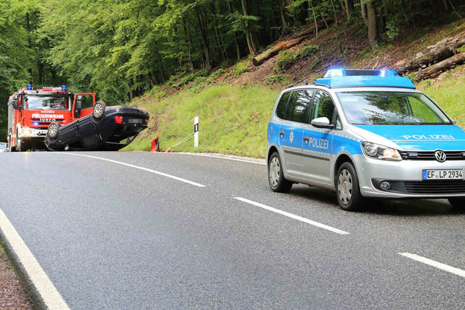 Die B19 war für rund eine halbe Stunde vollgesperrt.