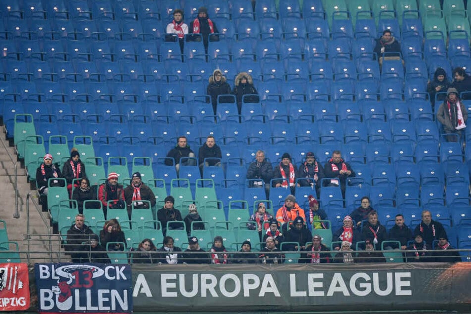 Gegen Zenit St. Petersburg blieben am Donnerstagabend viele Plätze in der Red Bull Arena leer. Nur 19.877 Zuschauer sahen den 2:1-Sieg live.