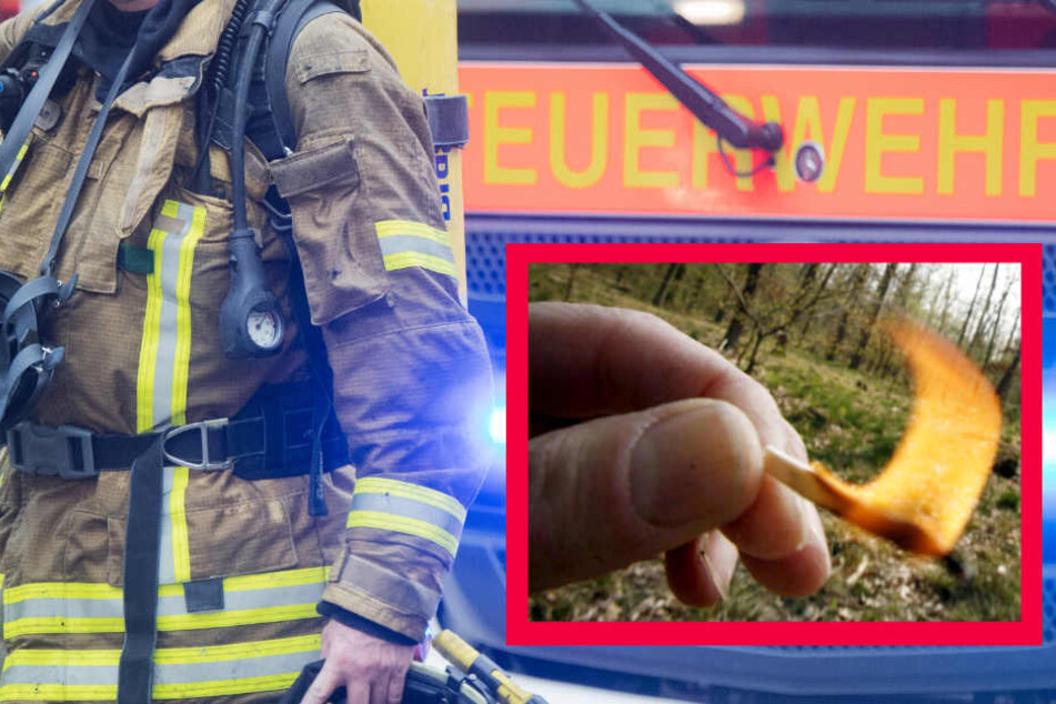 Das Feuer wurde gelegt (Symbolbild). Waren zwei Kinder die Täter?