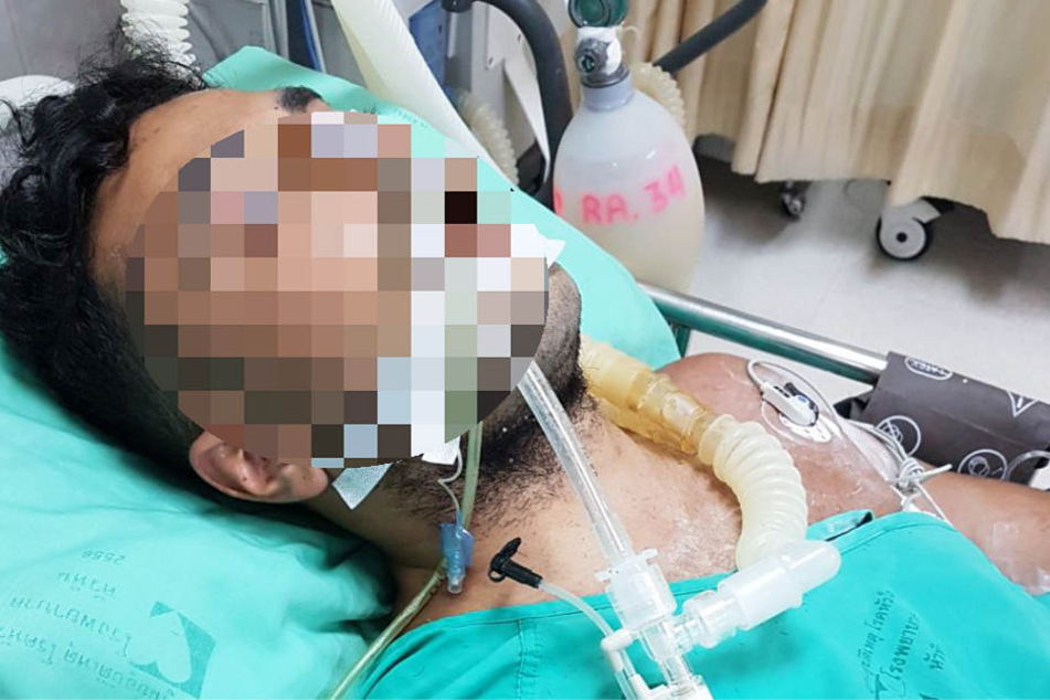 Der Student Elias, aufgenommen in einem thailändischen Krankenhaus.