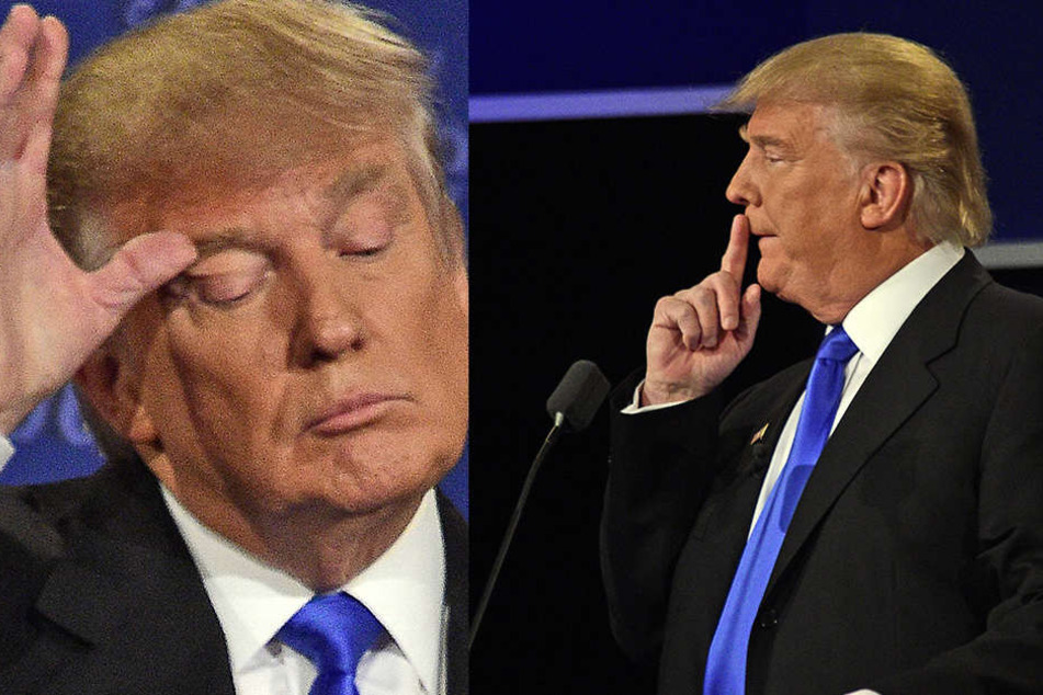 Donald Trump während des TV-Duells Anfang der Woche.