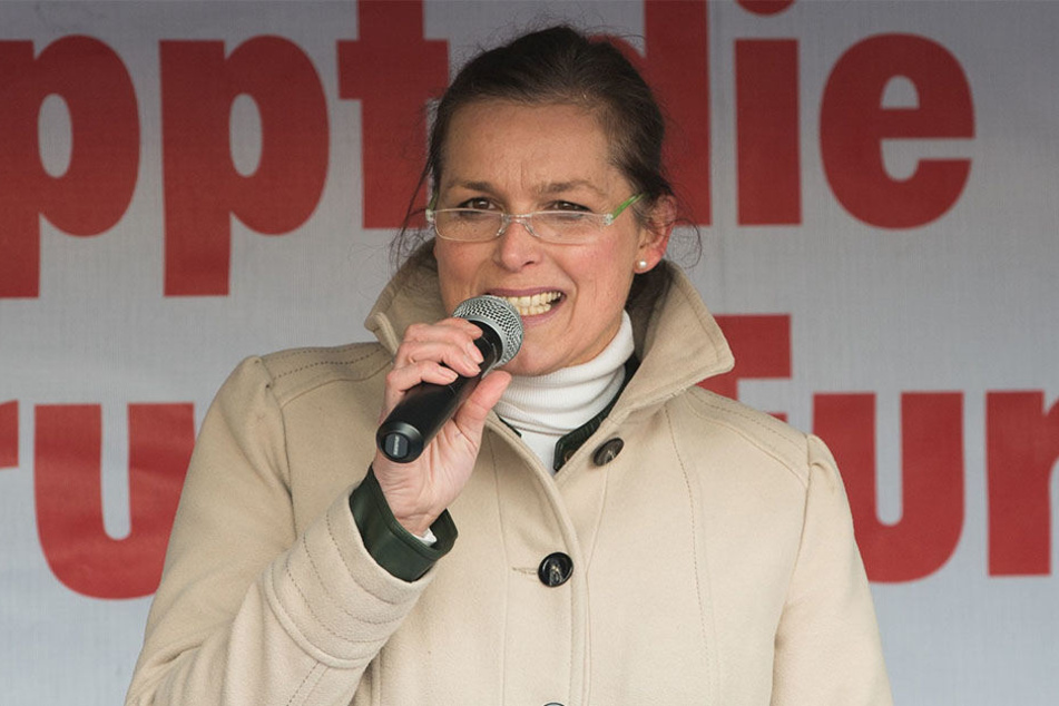 Frontfrau Tatjana Festerling wurde in Amsterdam gemeinsam mit Pegida-Frontmann Edwin Wagensveld festgenommen.