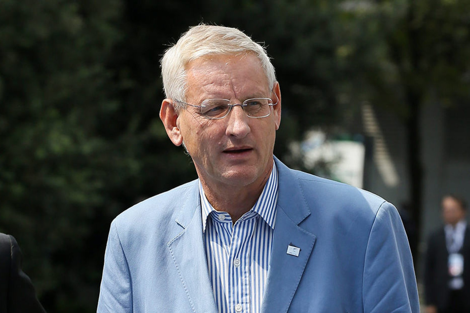 Schwedens Ex-Außenminister Carl Bildt reagierte auf Twitter auf Trumps Rede.