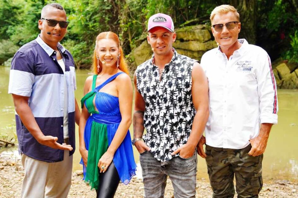 Die DSDS-Jury (v.l.) Xavier Naidoo, Oana Nechiti, Pietro Lombardi und Dieter Bohlen.
