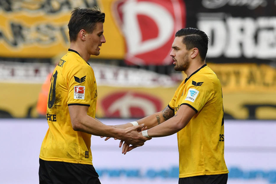 Gemeinsam erfolgreich: Stefan Kutschke (l.) und Pascal Testroet.