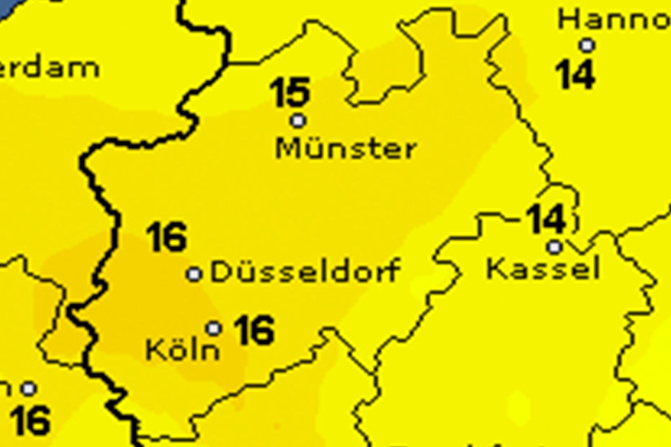 Bis zu 15 Grad sind am Samstag drin, auch die Sonne schaut mal vorbei.