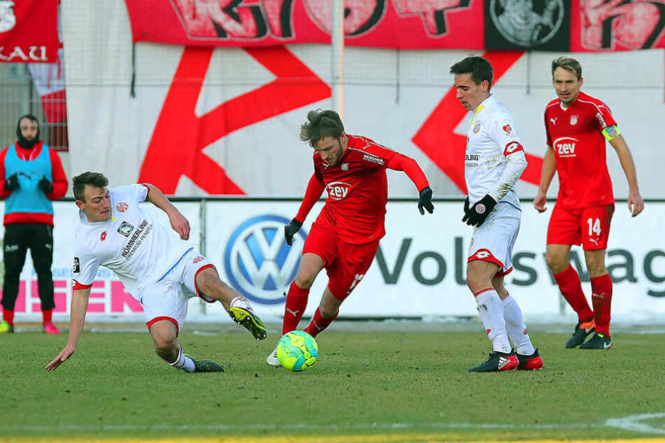 Der FSV Zwickau setzte sich gegen die U23 des 1. FSV Mainz 05 durch.
