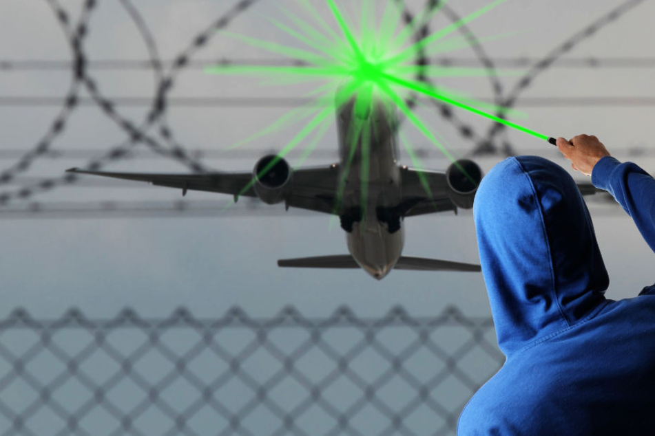 Der Unbekannte blendete den Piloten einer A320 im Landeanflug. (Symbolbild)