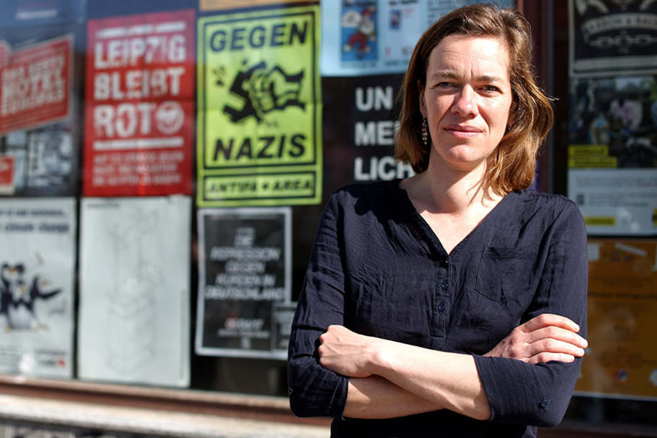 Stadträtin der Partei DIE LINKE, Juliane Nagel (39), forderte von der Stadt, rechtsextreme Verlage auf der Leipziger Buchmesse zu verbieten.