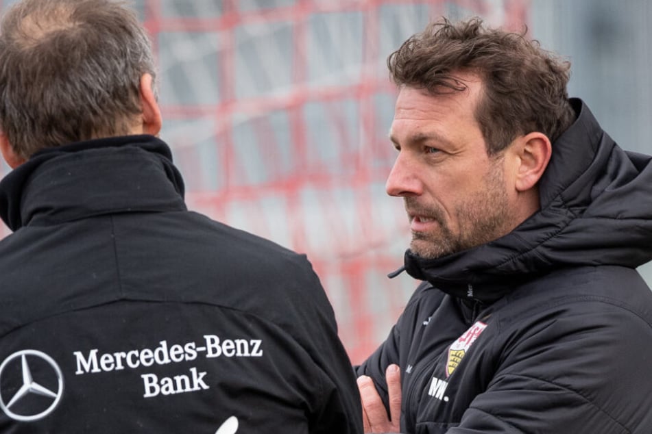 VfB-Coach auf Bewährung: Markus Weinzierl beim Training.