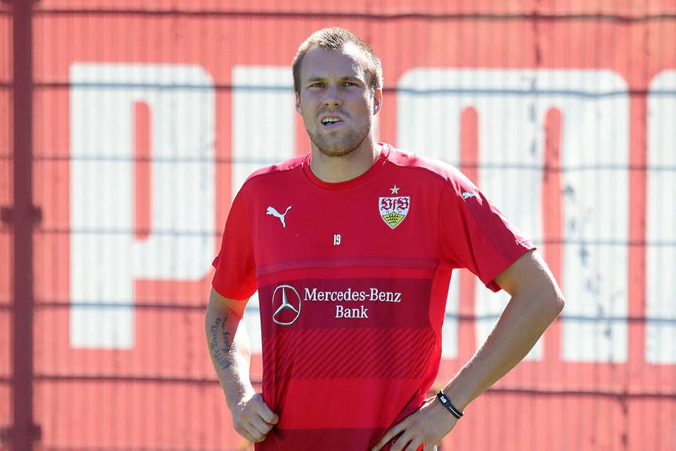 Kevin Großkreutz im Trainingsdress von Stuttgart.