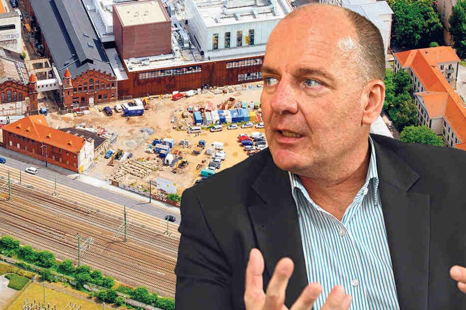 Plant für den Grundstückseigentümer DREWAG die weiteren Bauarbeiten: Prokurist Frank Neuber (54).