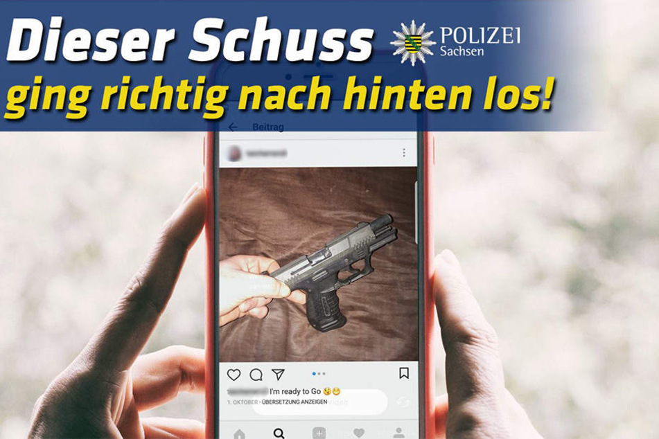 Mit martialischen Posts schreckte ein Nutzer von Instagram erst einen Follower und dann die
Polizei auf.
