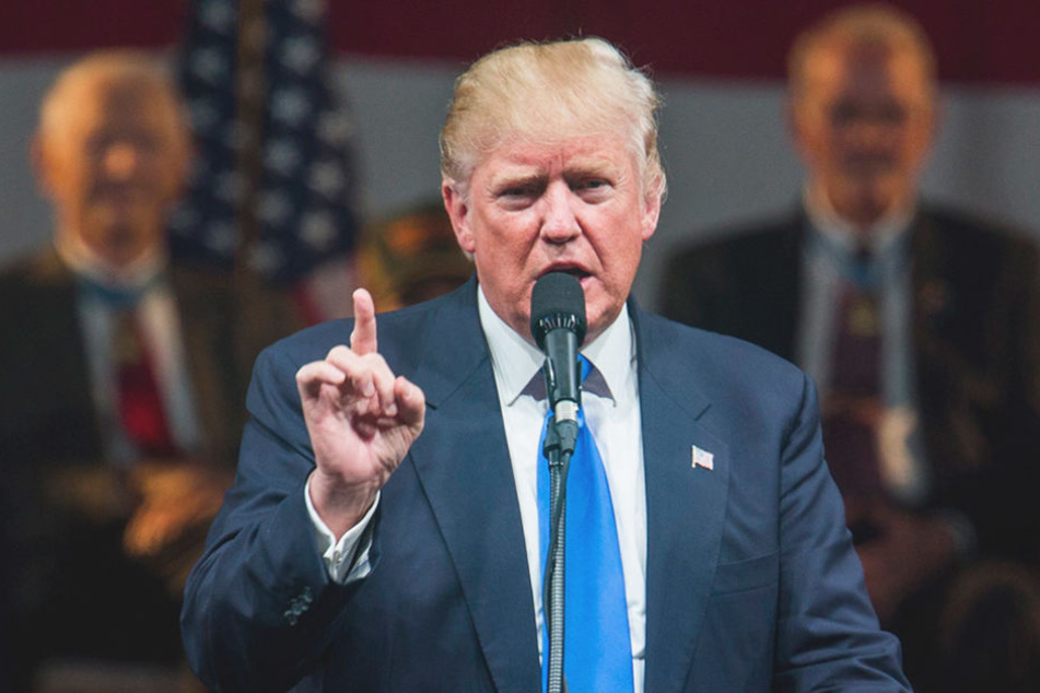 Donald Trump musste seine Rede der Sicherheit wegen kurzzeitig unterbrechen.